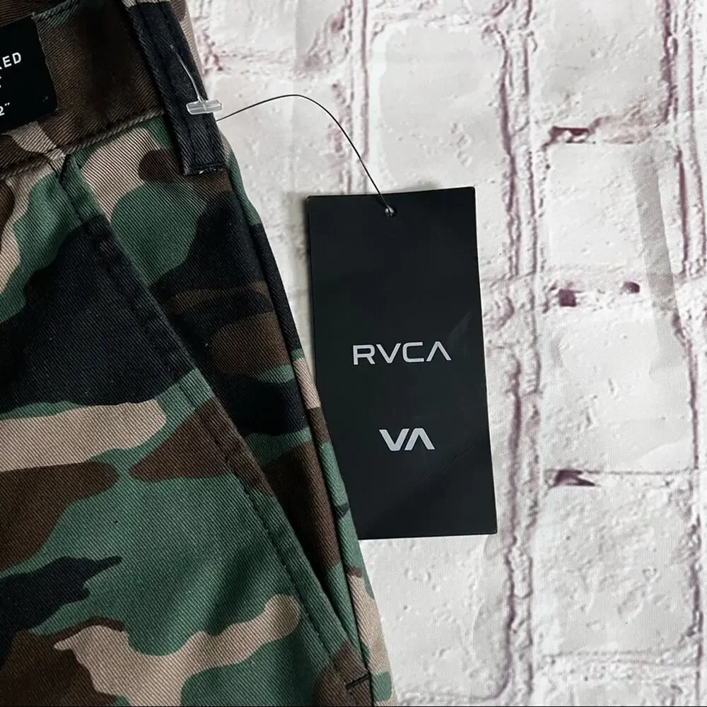 RVCA Mens Camo   Relaxed Fit Americana Walkshorts Sz 28
